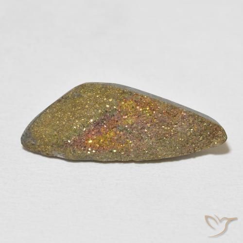 7.56ct 자연스러운 다색 레인보우 파이라이트, 팬시한, 불투명체