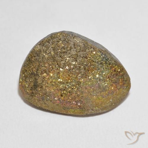 17.03ct 자연스러운 다색 레인보우 파이라이트, 팬시한, 불투명체