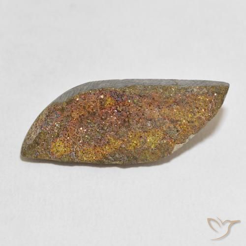 13.53ct 자연스러운 다색 레인보우 파이라이트, 팬시한, 불투명체