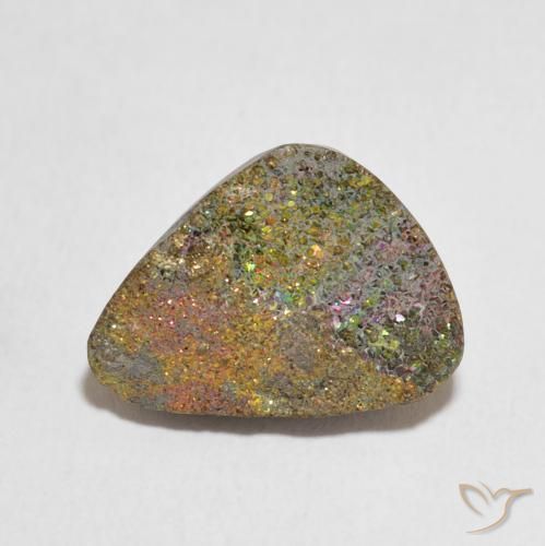 9.51ct 자연스러운 다색 레인보우 파이라이트, 팬시한, 불투명체
