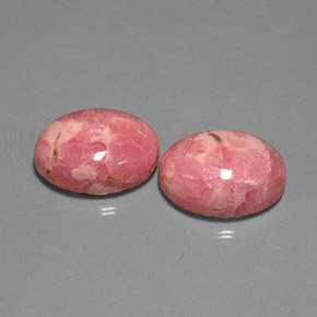 캐럿 천연 멀티컬러 로도크로사이트 보석, 타원형 컷, 16×12.1 mm, 불투명체