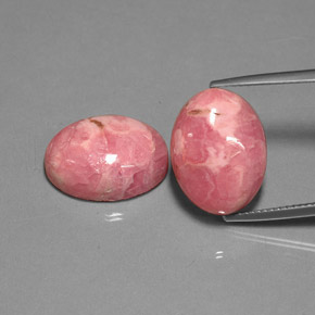 캐럿 천연 멀티컬러 로도크로사이트 보석, 타원형 컷, 16×12.1 mm, 불투명체