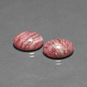 캐럿 천연 멀티컬러 로도크로사이트 보석, 타원형 컷, 13.8×9.8 mm, 불투명체
