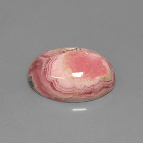 7.08캐럿 천연 멀티컬러 로도크로사이트, 타원형 컷, 14×10 mm, 불투명체