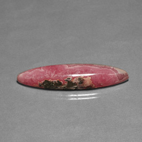 26.04캐럿 천연 멀티컬러 로도크로사이트, 마퀴즈, 44×9.7 mm, 불투명체
