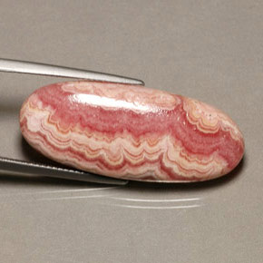 29.84캐럿 천연 멀티컬러 로도크로사이트, 멋진 모양, 33.7×14 mm, 불투명체
