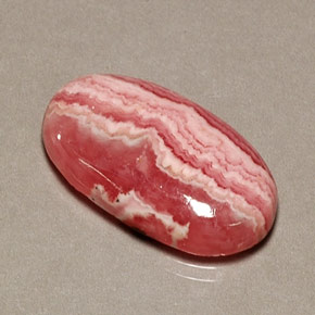 13.08캐럿 천연 멀티컬러 로도크로사이트, 타원형 컷, 21.6×12 mm, 불투명체