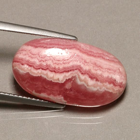 13.08캐럿 천연 멀티컬러 로도크로사이트, 타원형 컷, 21.6×12 mm, 불투명체