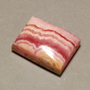 16.08캐럿 천연 멀티 로즈 핑크 로도크로사이트, 바게트, 16.4×12.3 mm, 불투명체