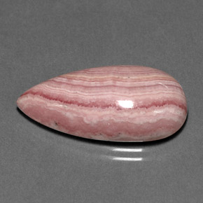 15.84캐럿 천연 멀티 로즈 핑크 로도크로사이트, 배 모양, 24.2×12.1 mm, 불투명체