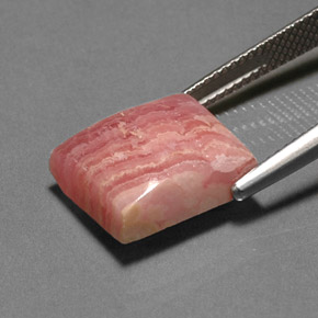 11.69캐럿 천연 다색 로도크로사이트, 정사각형, 불투명체