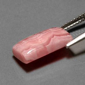 6.37캐럿 천연 멀티컬러 로도크로사이트, 바게트, 14×8.4 mm, 불투명체