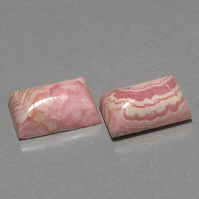 캐럿 천연 멀티컬러 로도크로사이트 보석, 바게트, 10×6 mm, 불투명체