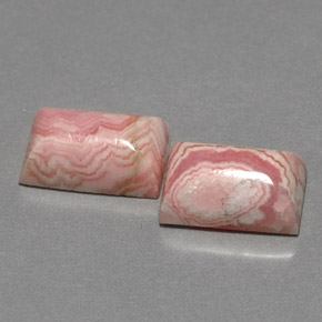 캐럿 천연 멀티컬러 로도크로사이트 보석, 바게트, 10×6 mm, 불투명체
