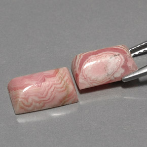 캐럿 천연 멀티컬러 로도크로사이트 보석, 바게트, 10×6 mm, 불투명체