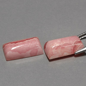 캐럿 천연 멀티컬러 로도크로사이트 보석, 바게트, 12.2×6.4 mm, 불투명체
