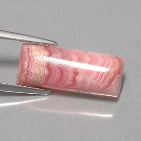 5.91캐럿 천연 다색 로도크로사이트, 바게트, 불투명체