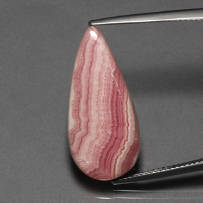 14.00캐럿 천연 멀티컬러 로도크로사이트, 배 모양, 26×12 mm, 불투명체
