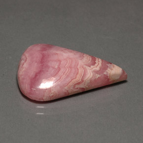 15.55캐럿 천연 멀티 로즈 핑크 로도크로사이트, 배 모양, 23.4×15.7 mm, 불투명체