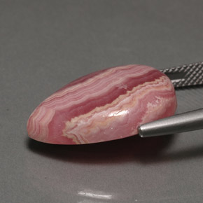 18.30캐럿 천연 멀티컬러 로도크로사이트, 배 모양, 20.7×15.4 mm, 불투명체
