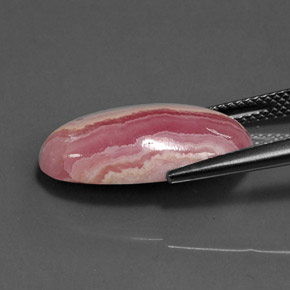 9.97캐럿 천연 멀티컬러 로도크로사이트, 타원형 컷, 19.8×10.6 mm, 불투명체