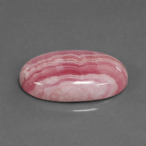 8.66캐럿 천연 멀티컬러 로도크로사이트, 타원형 컷, 18.3×10.5 mm, 불투명체