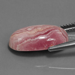 9.12캐럿 천연 멀티컬러 로도크로사이트, 타원형 컷, 17.3×10.3 mm, 불투명체