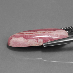 8.43캐럿 천연 다색 로도크로사이트, 타원형 컷, 불투명체