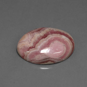 13.31캐럿 천연 멀티컬러 로도크로사이트, 타원형 컷, 18.7×13.8 mm, 불투명체