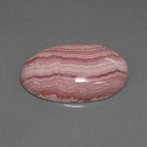 12.78캐럿 천연 멀티 로즈 핑크 로도크로사이트, 타원형 컷, 20.8×13.7 mm, 불투명체