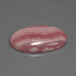 13.76캐럿 천연 멀티 로즈 핑크 로도크로사이트, 타원형 컷, 22.9×12.6 mm, 불투명체