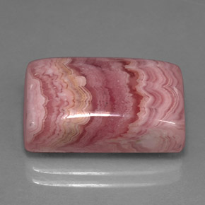 15.96캐럿 천연 멀티컬러 로도크로사이트, 바게트, 17.8×10.9 mm, 불투명체