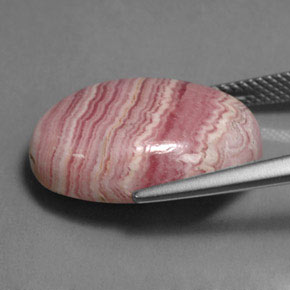 17.50캐럿 천연 멀티로즈핑크 로도크로사이트, 타원형 컷, 불투명체