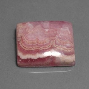 16.11캐럿 천연 멀티 로즈 핑크 로도크로사이트, 바게트, 16.6×14.7 mm, 불투명체