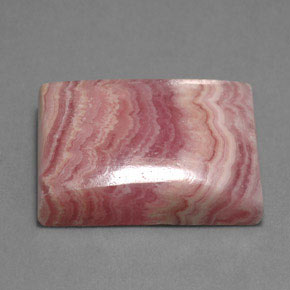 22.46캐럿 천연 멀티컬러 로도크로사이트, 바게트, 19.4×13.4 mm, 불투명체