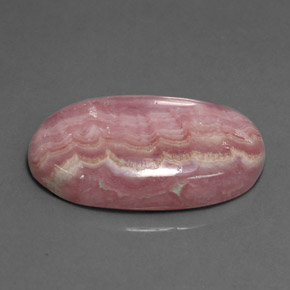18.74캐럿 천연 멀티 로즈 핑크 로도크로사이트, 타원형 컷, 23.6×13.7 mm, 불투명체