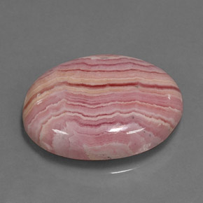 9.95캐럿 천연 멀티컬러 로도크로사이트, 타원형 컷, 17.5×13.9 mm, 불투명체
