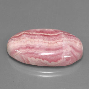 29.88캐럿 천연 멀티컬러 로도크로사이트, 타원형 컷, 27.8×16 mm, 불투명체