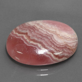 14.12캐럿 천연 멀티컬러 로도크로사이트, 타원형 컷, 19.4×14.7 mm, 불투명체
