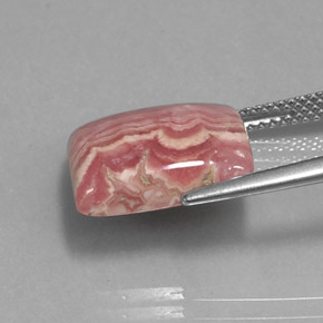 10.90캐럿 천연 다색 로도크로사이트, 정사각형, 불투명체