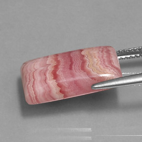 11.95캐럿 천연 멀티로즈핑크 로도크로사이트, 바게트, 불투명체