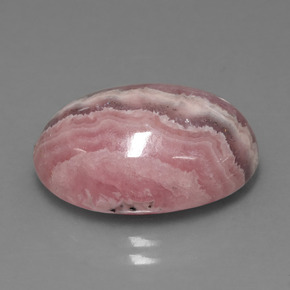 15.61캐럿 천연 멀티컬러 로도크로사이트, 타원형 컷, 17.9×13 mm, 불투명체