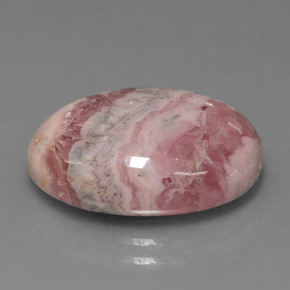 13.41캐럿 천연 멀티컬러 로도크로사이트, 타원형 컷, 17.9×13 mm, 불투명체