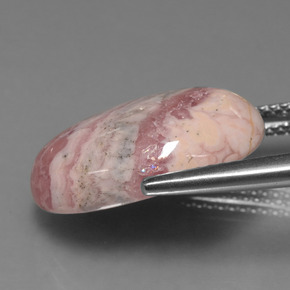 13.41캐럿 천연 멀티컬러 로도크로사이트, 타원형 컷, 17.9×13 mm, 불투명체