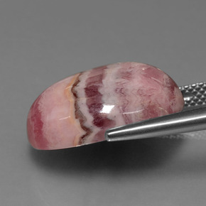 16.68캐럿 천연 멀티컬러 로도크로사이트, 타원형 컷, 18×13 mm, 불투명체