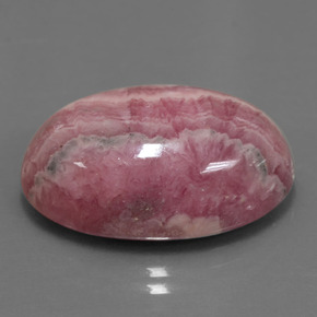 29.62캐럿 천연 멀티컬러 로도크로사이트, 타원형 컷, 22.9×16 mm, 불투명체