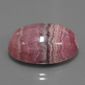 33.91캐럿 천연 멀티컬러 로도크로사이트, 타원형 컷, 23×16.1 mm, 불투명체