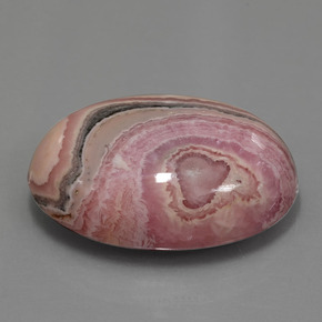 51.53캐럿 천연 멀티컬러 로도크로사이트, 타원형 컷, 27.6×20.9 mm, 불투명체