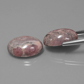 캐럿 천연 멀티컬러 로도크로사이트 보석, 타원형 컷, 18.2×13.2 mm, 불투명체