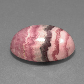 14.59캐럿 천연 멀티컬러 로도크로사이트, 타원형 컷, 18×12.8 mm, 불투명체